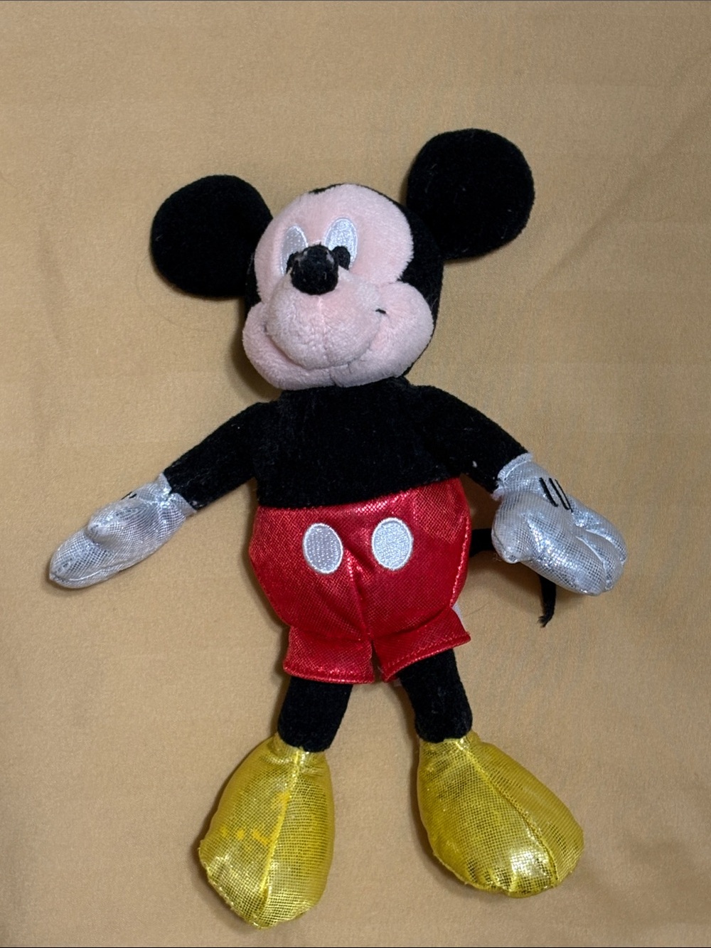 Disney Ty Sparkle Mickey Mouse Plush with Yellow Shoes